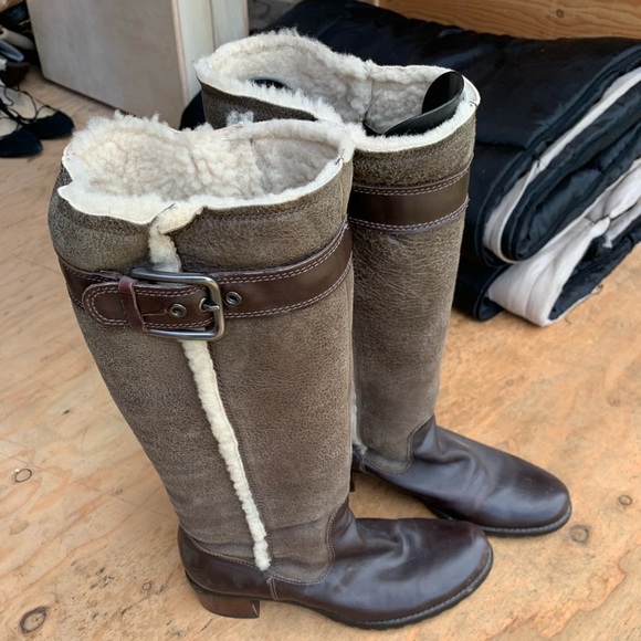 Ecco Wool Lined Boots - Picture 3 of 6